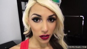 Triple Blowjob The Suspended Step Sis