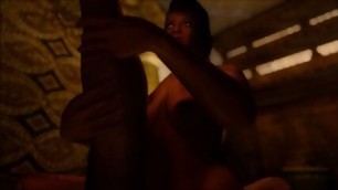 Monster Cock Ebony Slut Destroy A White Boy Penetration