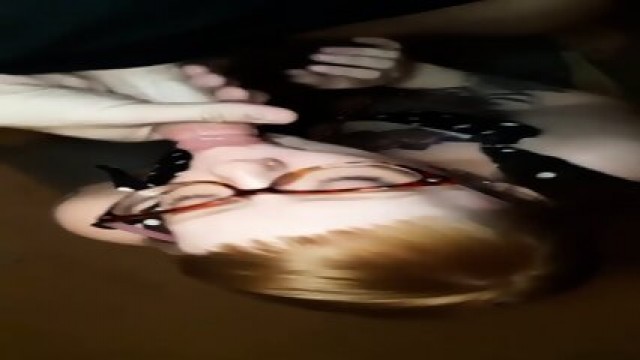 Using Cute Redhead Wife S Mouth Like A Pussy And Covering Her Face With Cum