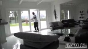 Monroe Sweets Gets FUCKED by her Brother's Home Boy after he Leaves