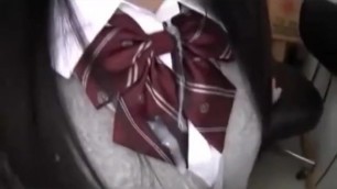 Cumming on Ribbon School Uniform