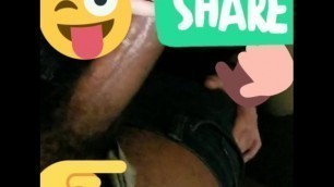 White Chick Suck BBC in Club Bathroom