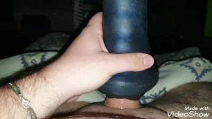 First Play with Bad Dragon Natascha, with Cum
