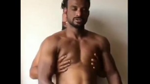 Indian Muscular Gay Pornstar in Action