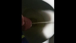 Taking a Quick Piss before Work. what do u think of my Undies?