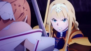 Asuna vs Alice Zuberg
