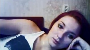 Cute Face Redhead Amateur Babe Undressing at Home