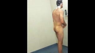 Spy Amazing Boy in Shower Room