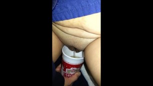 Cup Pissing with Bonus Footage ( Request from Fan ) Enjoy :)