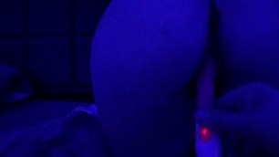Fucked by Vibrator in Doggy Position