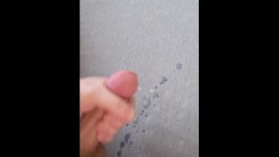 Solo Male Cums on Bedsheets