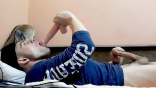 Cumming while being Mouth Fucked. Cumshot.