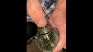 2nd Pee Filling the Bottle.