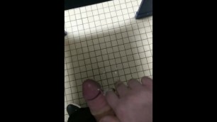 18 Year old Cums in School Bathroom