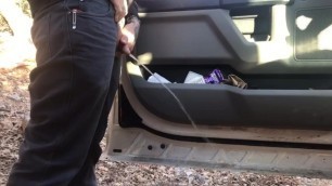 Caught Construction Worker Pissing