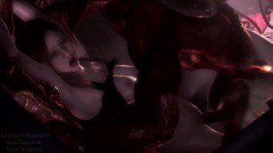 Claire Gets Brutally Fucked by Lickers Pt.2 - Resident Evil