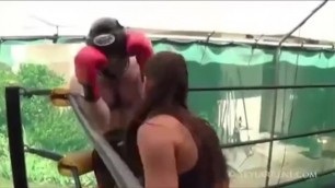 Skylar Rene Puts over 6 Foot Tall Man on the Canvas(dm if u have Full Vid)