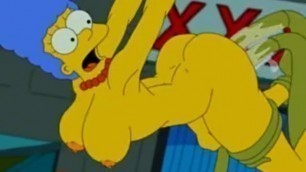 Marge Simpson Gets FUCKED in ALL HER HOLES by Tentacles | the Simpsons