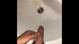 Teen Boy Pissing in the Sink
