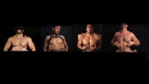 Virtual Gay Nipple Orgy, four Studs and a Nipple Master