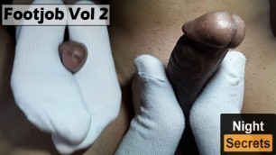Shy Feets with White Cute Socks Gave me a Footjob - Footjob Vol 2