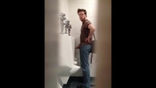 Spy Boy Piss with very Big Cock
