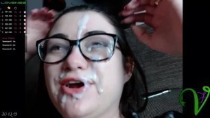 Ms. Vixen Recieves the Biggest Facial Yet... Huge!