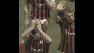 Soccer Player's Public Bulge in Underwear EXPOSED