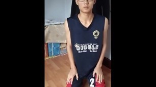 Chinese Man Solo and Cum