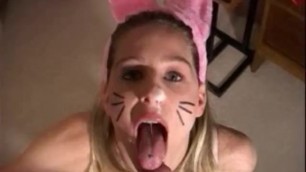 Heather Brooke Gets ThroatPie as miss Bunny