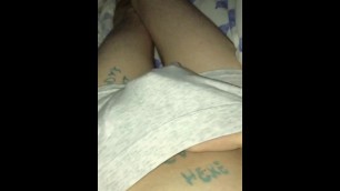 Stubby Boy Jerks and Cums in Underwear