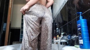 Pissing in my Silk Pajama Pants