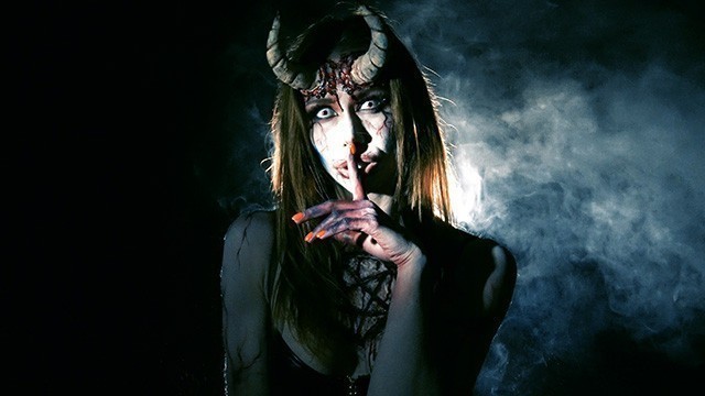 Fortuneteller Teen in the Forest Turns into a Succubus Horny for Devil Cum