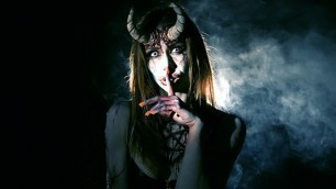 Fortuneteller Teen in the Forest Turns into a Succubus Horny for Devil Cum