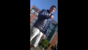 Public Str8 Bulge in Sweatpants EXPOSED