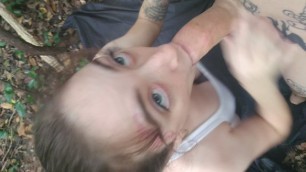 Hot Cutie Sloppy Deepthroat Dick Eating her Man 420