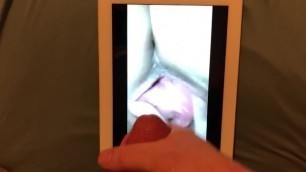 Cum Tribute: Spraying to a Video of Bailey’s Beautiful Pussy