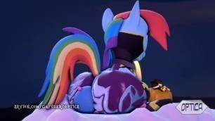 Rainbow Dash gives Pony OC a Gassy Halloween