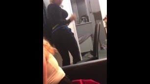 Young Babe with the Perfect Body Dancing