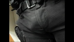 REAL Policeman Bulge in Uniform EXPOSED