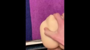 White Cock Fucks Fake Pussy