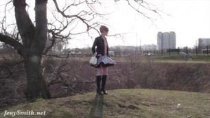 Jeny Smith Public Park Photo Session behind the Scene
