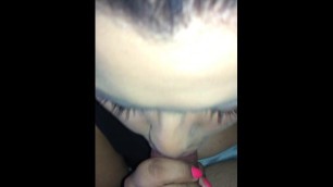 This is how a Blowjob is Done!! Blowin' my Mind trying to take all Nine!
