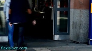 BDSM Model Lea Tyron Walking from Train to Dungeon where she Gets Whipped