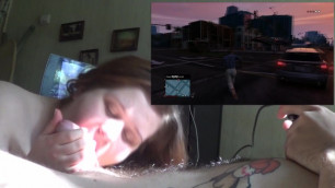 BBW Tanya Mellow Blowjob Vs. GTA Online