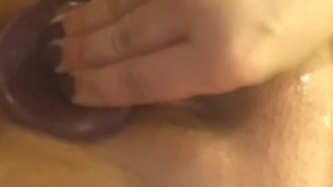 Lesbian Plays with Dildo