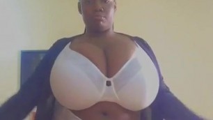 African Amateur With Huge Boobs Teasing