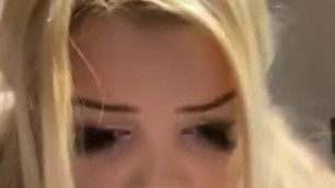 Noisy British blonde trout pout chav gets nailed by pal