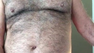 Hairy Chested Daddy Wanking