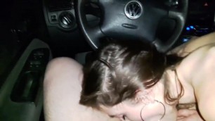 Hooker blowjob in car 1